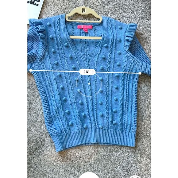 Lilly Pulitzer Great balloon sleeve sweater, Sm $148 A1 - Picture 9 of 9